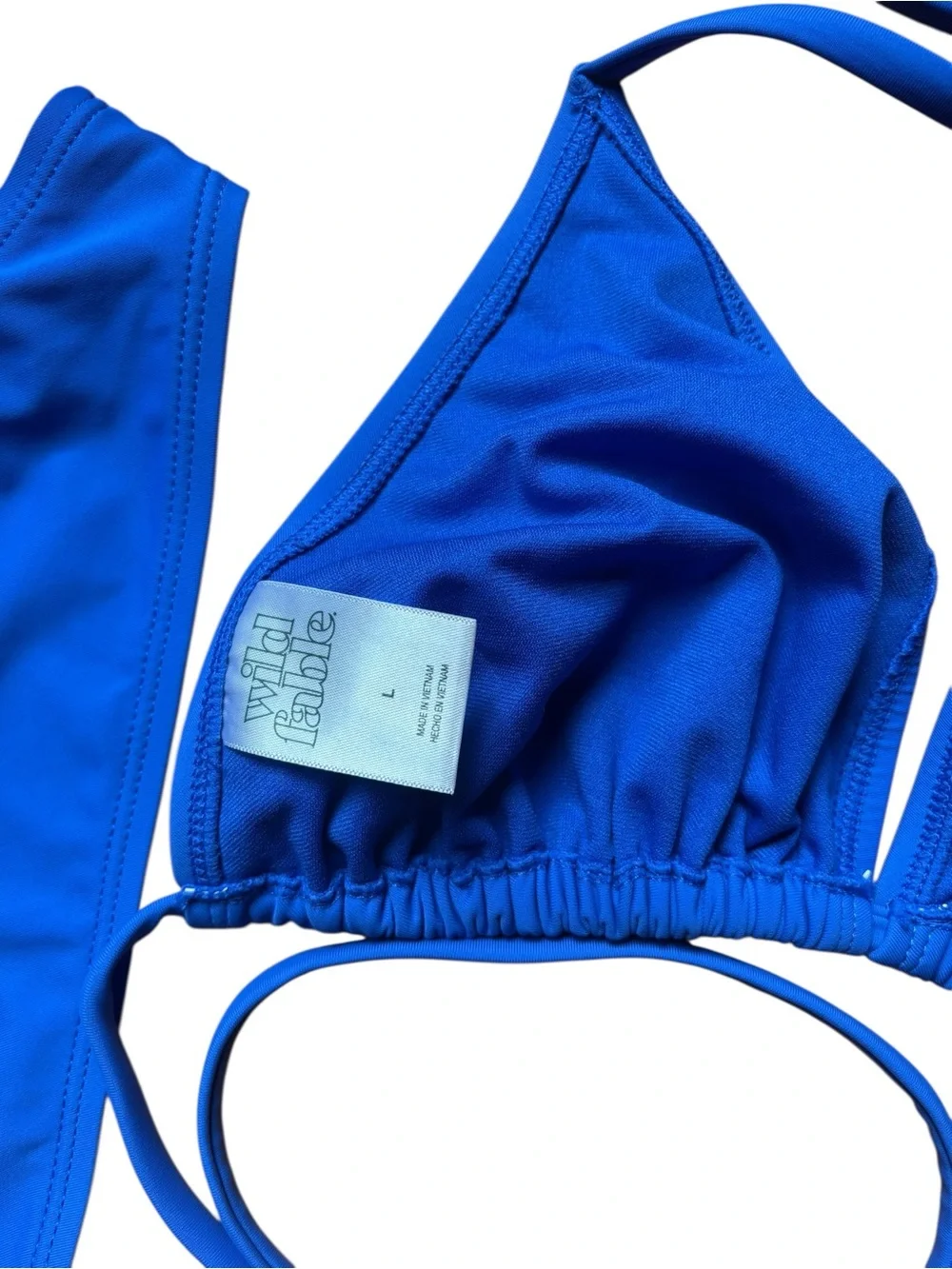 wild fable Royal Blue Three-Piece Bikini Set